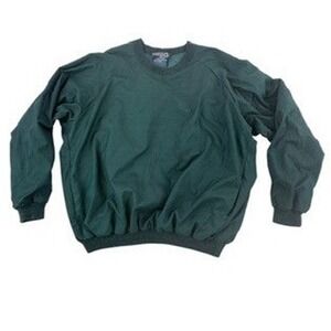 Sunderland of Scotland XL Mens Pullover Windbreaker Green Houndstooth Golf Top